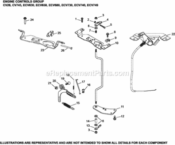 Engine_Control_Group_6-24-629_Ecv630-749 Diagram and Parts List for ECV749-3028  Kohler Engine