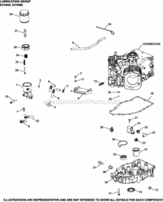 Lubrication_Group_3-62-30_Ecv940-980 Diagram and Parts List for ECV940-2013  Kohler Engine
