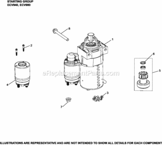 Starting_Group_7-62-1_Ecv940-980 Diagram and Parts List for ECV940-2013  Kohler Engine
