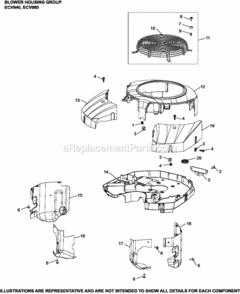 Blower_Housing_Group_6-62-18_Ecv940-980 Diagram and Parts List for ECV940-2013  Kohler Engine