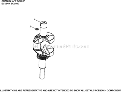 Crankshaft_Group_1-62-17_Ecv940-980 Diagram and Parts List for ECV940-2013  Kohler Engine