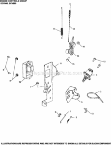 Engine_Controls_Group_9-62-54_Ecv940-980 Diagram and Parts List for ECV980-2016  Kohler Engine