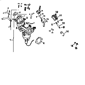 Fuel system Diagram and Parts List for CV18S-61554  Kohler Engine