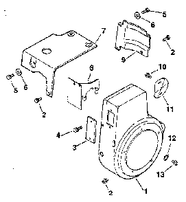 Group 2 baffles & shroud Diagram and Parts List for MV8-301500  Kohler Engine