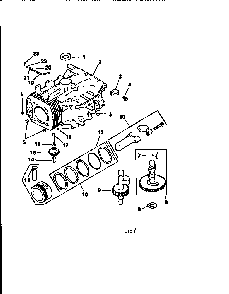 Crankcase Diagram and Parts List for CV15S-41519  Kohler Engine