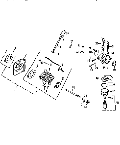 Fuel system Diagram and Parts List for CV15S-41526  Kohler Engine