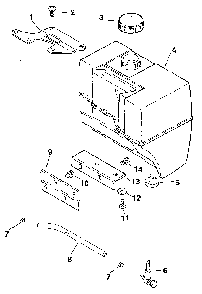 Fuel tank - group 15 Diagram and Parts List for M8ST-301549  Kohler Engine