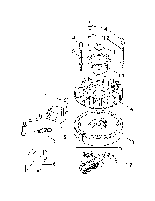 Part Location Diagram of 14-219-07-S Kohler BRAKE Assembly, CARB SIDE