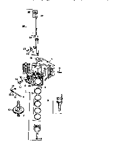 Crankcase Diagram and Parts List for CV18S-61533  Kohler Engine