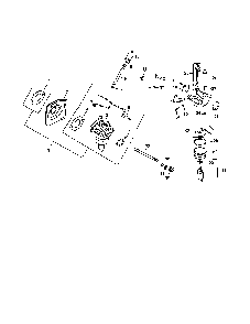 Fuel system Diagram and Parts List for CV15S-41567  Kohler Engine