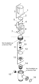 Part Location Diagram of 1055650-CP Kohler Push Button