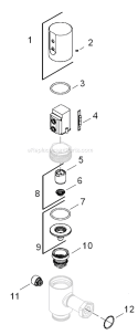 Part Location Diagram of 1055666 Kohler Solenoid Kit
