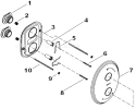 Page B Diagram and Parts List for K-T10302-4F  Kohler 