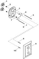 Page B Diagram and Parts List for K-T10422-4S  Kohler 