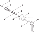 Page A Diagram and Parts List for K-T10595-4  Kohler Thermostat Parts