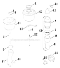Page A Diagram and Parts List for K161-28653  Kohler Engine