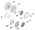 Page O Diagram and Parts List for K161-28661  Kohler Engine