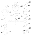 Page A Diagram and Parts List for K161-2866  Kohler Engine