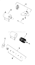 Page W Diagram and Parts List for K241-46740  Kohler Engine