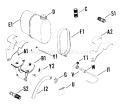 Part Location Diagram of 4721710-S Kohler Bracket, Upper Tank Assembly