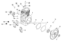 Crankcase Diagram and Parts List for K301-47541  Kohler Engine