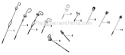 Dipstick Diagram and Parts List for K301-47541  Kohler Engine