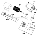 Part Location Diagram of 4509809-S Kohler Starter Assembly (High Mount)