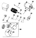 Electric Start Diagram and Parts List for K301-47541  Kohler Engine