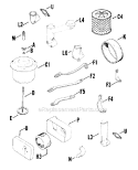 Page B Diagram and Parts List for K91-31980  Kohler Engine