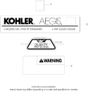 Page F Diagram and Parts List for LH755-0001  Kohler Engine