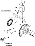 Page K Diagram and Parts List for LH775-0011  Kohler Engine