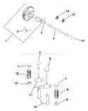 Page D Diagram and Parts List for M10-461513  Kohler Engine