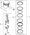 Page M Diagram and Parts List for M10-461553  Kohler Engine