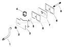 Page B Diagram and Parts List for M8-301601  Kohler Engine