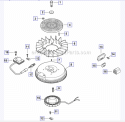 IgnitionElectrical Diagram and Parts List for PH-XT675  Kohler Engine