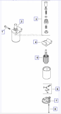 Starting System Diagram and Parts List for PH-XT675  Kohler Engine