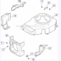 Blower Housing  Baffles Diagram and Parts List for PH-XT675  Kohler Engine