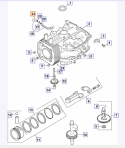 Crankcase Diagram and Parts List for PH-XT675  Kohler Engine