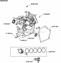 Page C Diagram and Parts List for SH265-3056  Kohler Engine