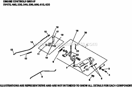 Engine_Controls_9-20-9_Sv470-620 Diagram and Parts List for SV591-3210  Kohler Engine
