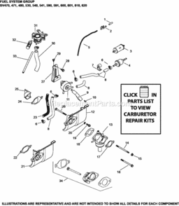 Fuel_System_Group_8-20-204_Sv470-620 Diagram and Parts List for SV591-3212  Kohler Engine