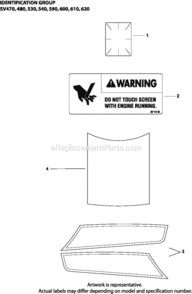 Identification_Group_12-20-55_Sv470-620 Diagram and Parts List for SV601-3211  Kohler Engine