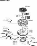 Page J Diagram and Parts List for SV470-0001  Kohler Engine
