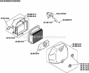 Page A Diagram and Parts List for SV470-0001  Kohler Engine