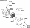 Page A Diagram and Parts List for SV470-3211  Kohler Engine