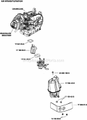 Page A Diagram and Parts List for WH208-0004  Kohler Engine