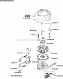Page J Diagram and Parts List for XT149-0024  Kohler Engine