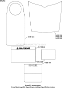 Part Location Diagram of 1445003-S Kohler Tag Hang Oil Warning