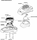 Page B Diagram and Parts List for XT149-0036  Kohler Engine