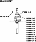 Page D Diagram and Parts List for XT149-3311  Kohler Engine